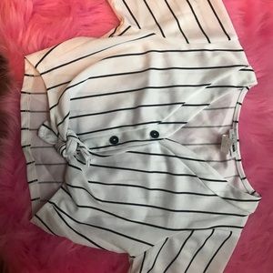Never worn Fashion Nova baseball crop top!